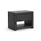 Baxton Studio Massey Black Upholstered Modern Nightstand 98-4824 - alternate 1
